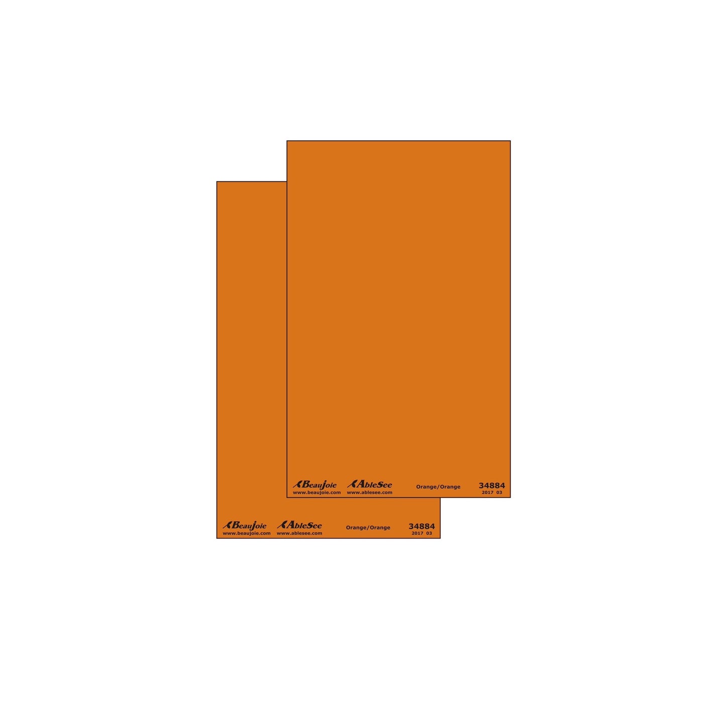 Autocollants repères couleurs orange 34884